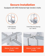 Boat Trailer Guide, 1219.2mm Adjustable Design Trailer Guide Poles, 2PCS High-Hardness Steel Trailer V952-CTCDGDLX48YCKI0L1V0