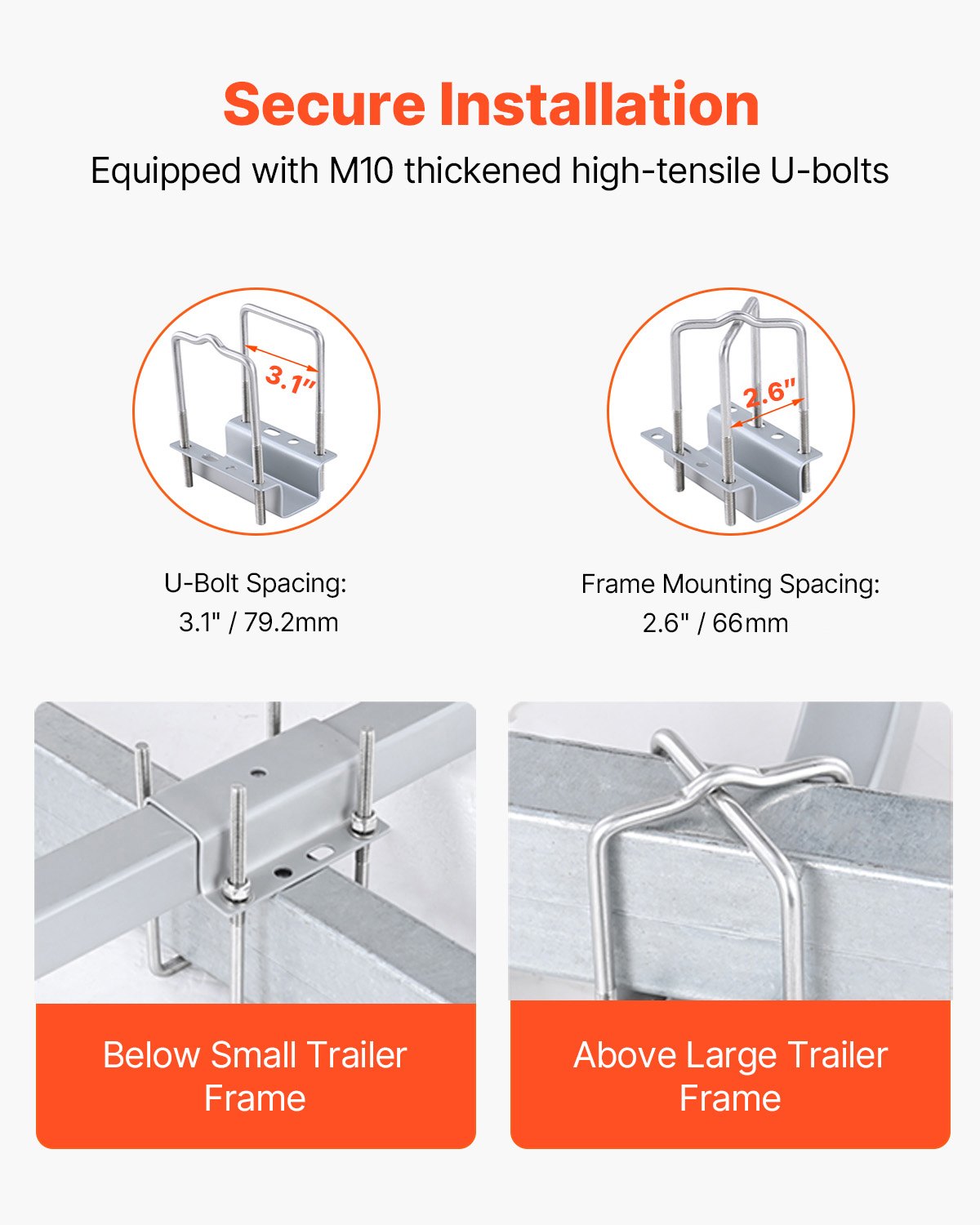 Boat Trailer Guide, 1219.2mm Adjustable Design Trailer Guide Poles, 2PCS High-Hardness Steel Trailer V952-CTCDGDLX48YCKI0L1V0