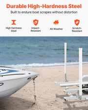 Boat Trailer Guide, 1219.2mm Adjustable Design Trailer Guide Poles, 2PCS High-Hardness Steel Trailer V952-CTCDGDLX48YCKI0L1V0