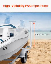 Boat Trailer Guide, 1219.2mm Adjustable Design Trailer Guide Poles, 2PCS High-Hardness Steel Trailer V952-CTCDGDLX48YCKI0L1V0