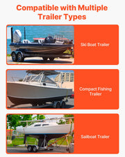 Boat Trailer Guide, 1219.2mm Adjustable Design Trailer Guide Poles, 2PCS High-Hardness Steel Trailer V952-CTCDGDLX48YCKI0L1V0