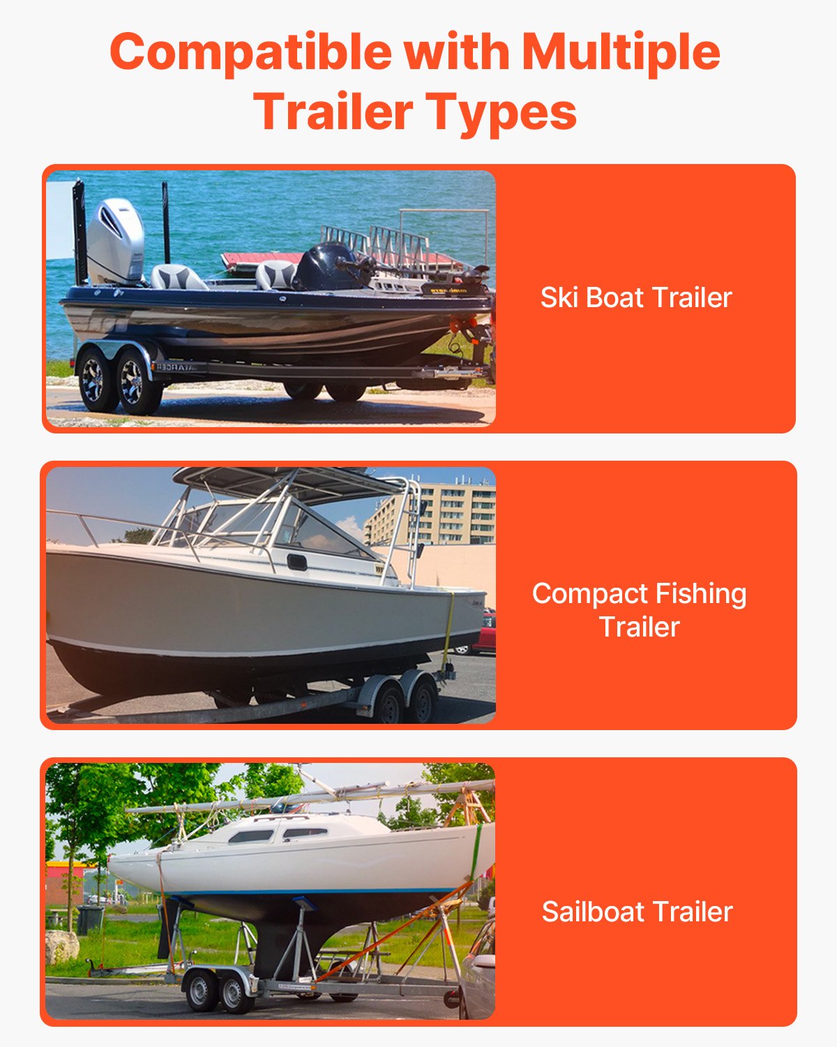 Boat Trailer Guide, 1219.2mm Adjustable Design Trailer Guide Poles, 2PCS High-Hardness Steel Trailer V952-CTCDGDLX48YCKI0L1V0