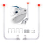 Boat Trailer Guide, 1.57M with LED Light Trailer Guide Poles, 2PCS Rustproof Galvanized Steel Trailer Guide V952-CTCDGDLX60YC6XY06V0