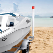 Boat Trailer Guide, 1.57M with LED Light Trailer Guide Poles, 2PCS Rustproof Galvanized Steel Trailer Guide V952-CTCDGDLX60YC6XY06V0