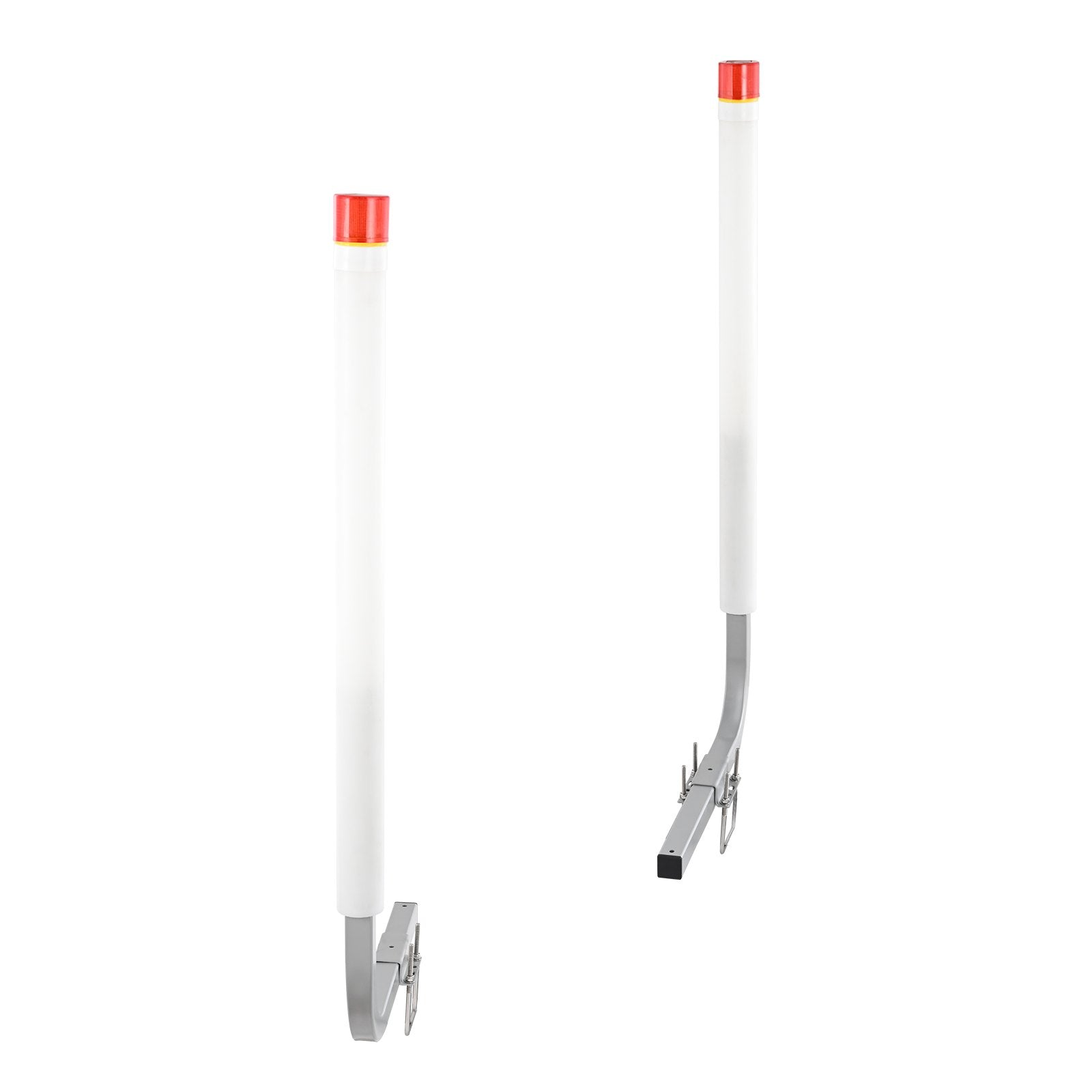 Boat Trailer Guide, 1.57M with LED Light Trailer Guide Poles, 2PCS Rustproof Galvanized Steel Trailer Guide V952-CTCDGDLX60YC6XY06V0