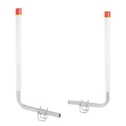 Boat Trailer Guide, 1.57M with LED Light Trailer Guide Poles, 2PCS Rustproof Galvanized Steel Trailer Guide V952-CTCDGDLX60YC6XY06V0