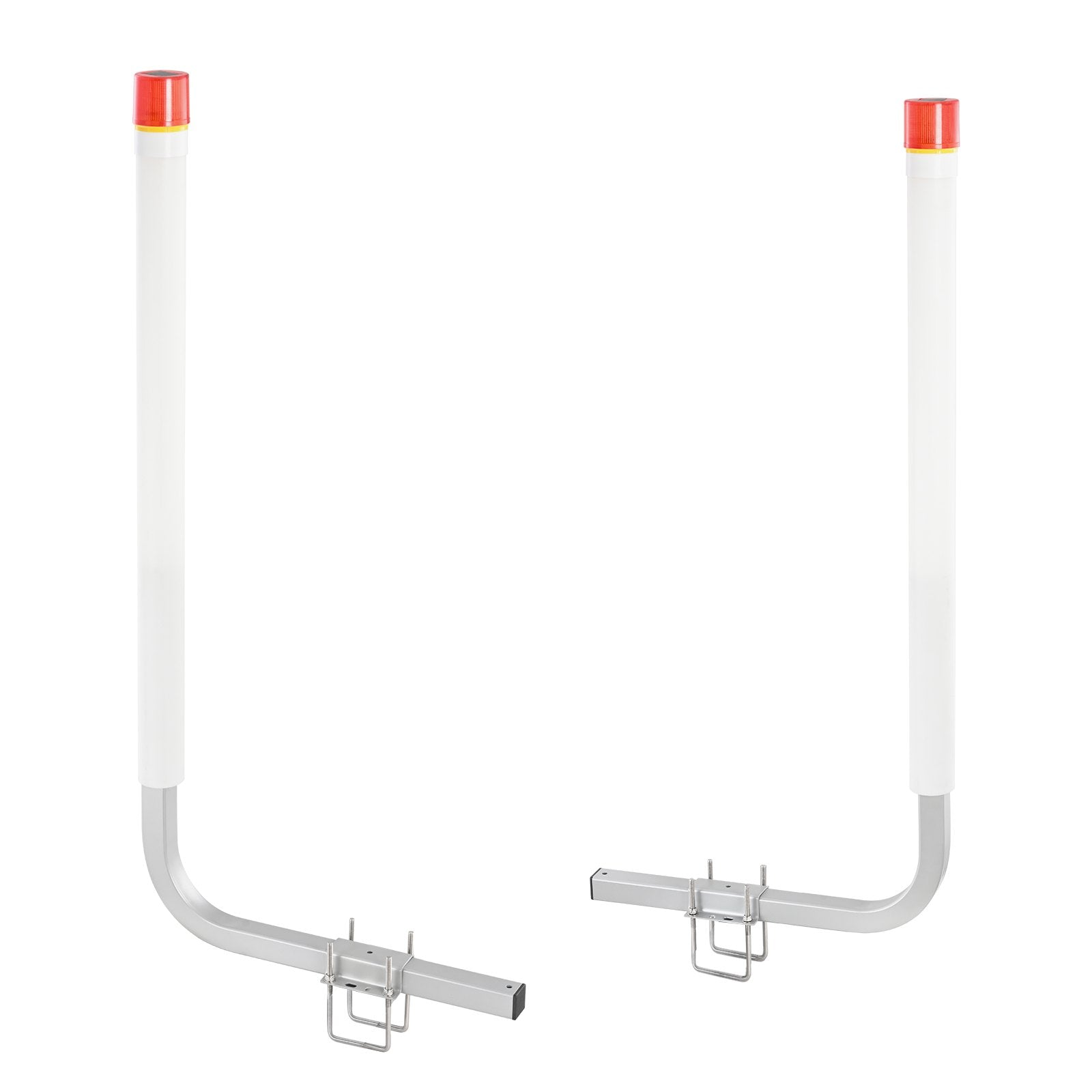 Boat Trailer Guide, 1.57M with LED Light Trailer Guide Poles, 2PCS Rustproof Galvanized Steel Trailer Guide V952-CTCDGDLX60YC6XY06V0