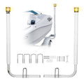 Boat Trailer Guide, 1175mm with LED Light Trailer Guide Poles, 2PCS High-Hardness Steel Guide-Ons, Wide V952-CTCDGDLXBS40N0BCN001Y3