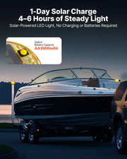 Boat Trailer Guide, 1175mm with LED Light Trailer Guide Poles, 2PCS High-Hardness Steel Guide-Ons, Wide V952-CTCDGDLXBS40N0BCN001Y3