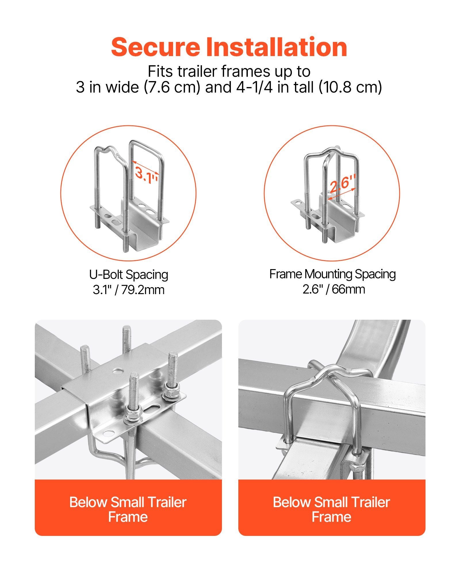 Boat Trailer Guide, 1175mm with LED Light Trailer Guide Poles, 2PCS High-Hardness Steel Guide-Ons, Wide V952-CTCDGDLXBS40N0BCN001Y3