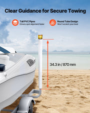Boat Trailer Guide, 1175mm with LED Light Trailer Guide Poles, 2PCS High-Hardness Steel Guide-Ons, Wide V952-CTCDGDLXBS40N0BCN001Y3