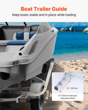 Boat Trailer Guide, 2PCS Adjustable Short Bunk Guide-Ons, Hardened Steel Trailer Guide Poles with Soft V952-CTCDGTXTX000ZAVY0V0