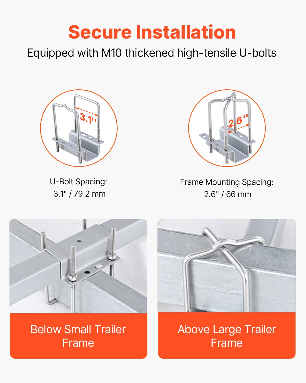 Boat Trailer Guide, 2PCS Adjustable Short Bunk Guide-Ons, Hardened Steel Trailer Guide Poles with Soft V952-CTCDGTXTX000ZAVY0V0