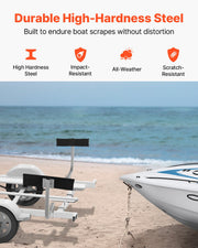 Boat Trailer Guide, 2PCS Adjustable Short Bunk Guide-Ons, Hardened Steel Trailer Guide Poles with Soft V952-CTCDGTXTX000ZAVY0V0