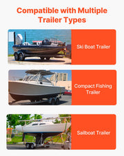 Boat Trailer Guide, 2PCS Adjustable Short Bunk Guide-Ons, Hardened Steel Trailer Guide Poles with Soft V952-CTCDGTXTX000ZAVY0V0