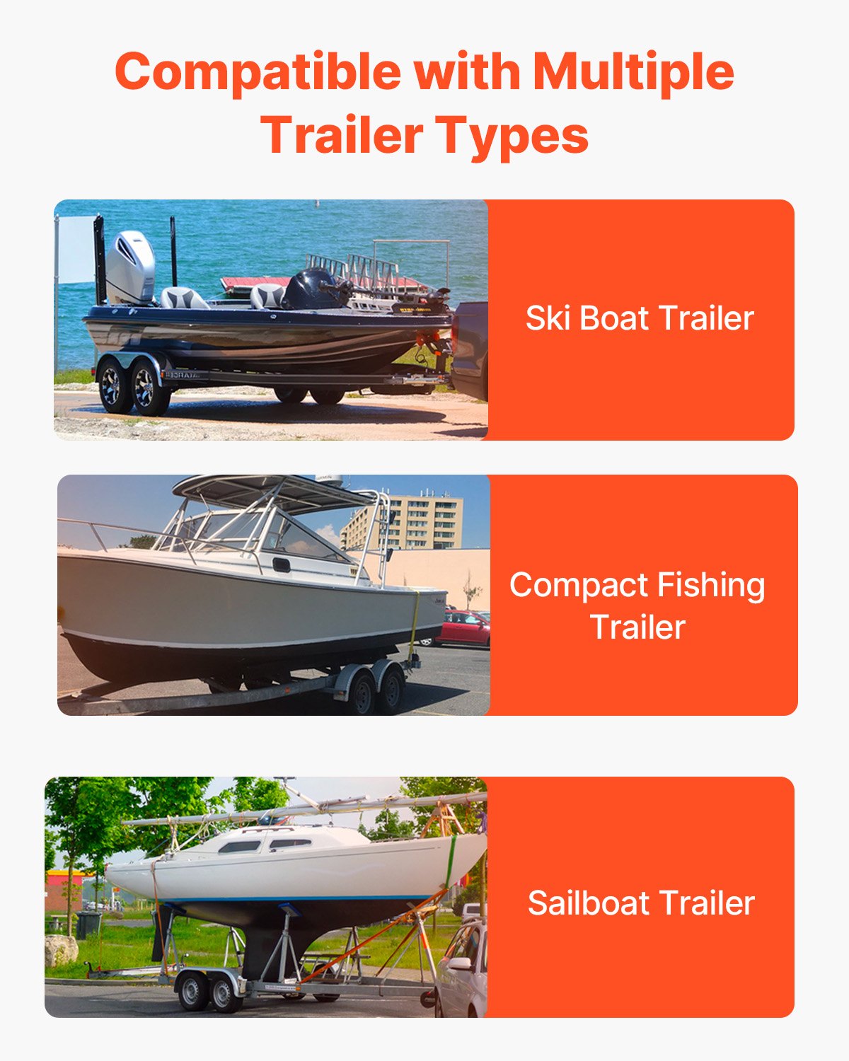 Boat Trailer Guide, 2PCS Adjustable Short Bunk Guide-Ons, Hardened Steel Trailer Guide Poles with Soft V952-CTCDGTXTX000ZAVY0V0
