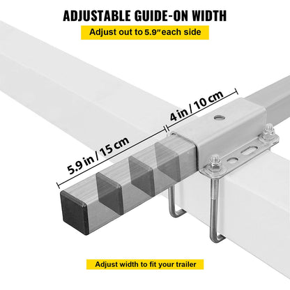 Boat Trailer Guide on, 24"", One Pair Trailer Pontoon Bunk Board Guide-ons, Steel Trailer Guides, Complete V952-CTCDGZYCDKC18JLBQV0