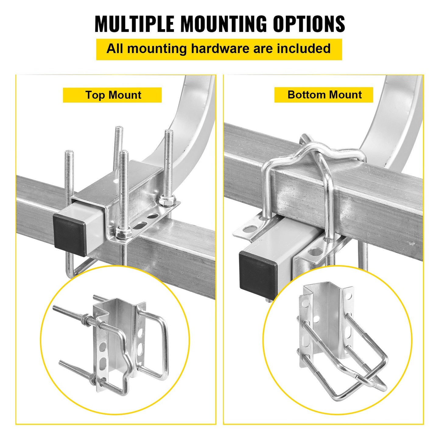 Boat Trailer Guide on, 24"", One Pair Trailer Pontoon Bunk Board Guide-ons, Steel Trailer Guides, Complete V952-CTCDGZYCDKC18JLBQV0