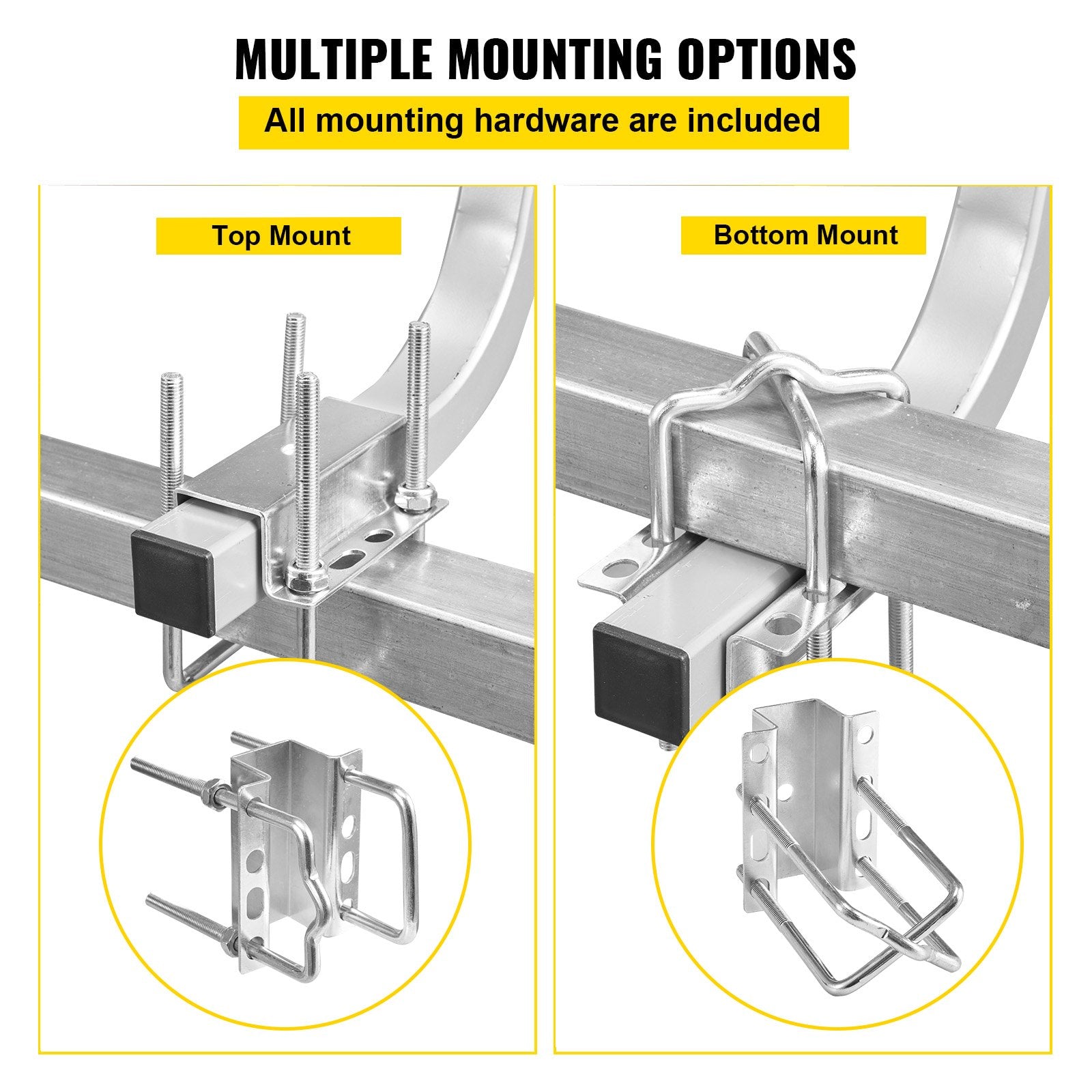 Boat Trailer Guide on, 24"", One Pair Trailer Pontoon Bunk Board Guide-ons, Steel Trailer Guides, Complete V952-CTCDGZYCDKC18JLBQV0