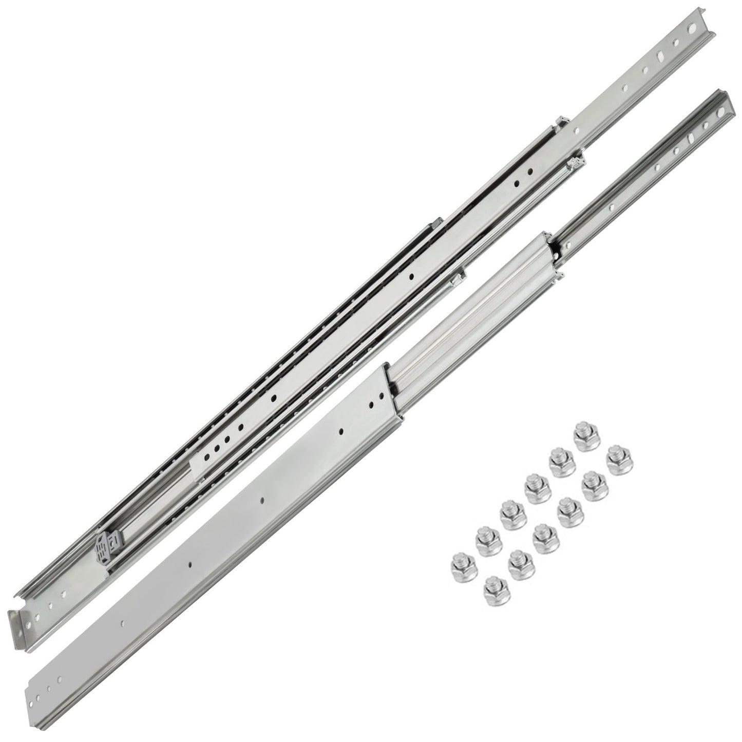 Drawer Slide Soft Close Drawer 1Pair 40" Ball Bearing Full Extension 500lb V952-CTDGBYCW500402FS6V0