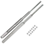 Drawer Slides, 1 Pair 42 Inch Heavy Duty Drawer Slides, Ball Bearing Side Mount Drawer Hardware Slides, 500 V952-CTDGBYCW50042RHEWV0