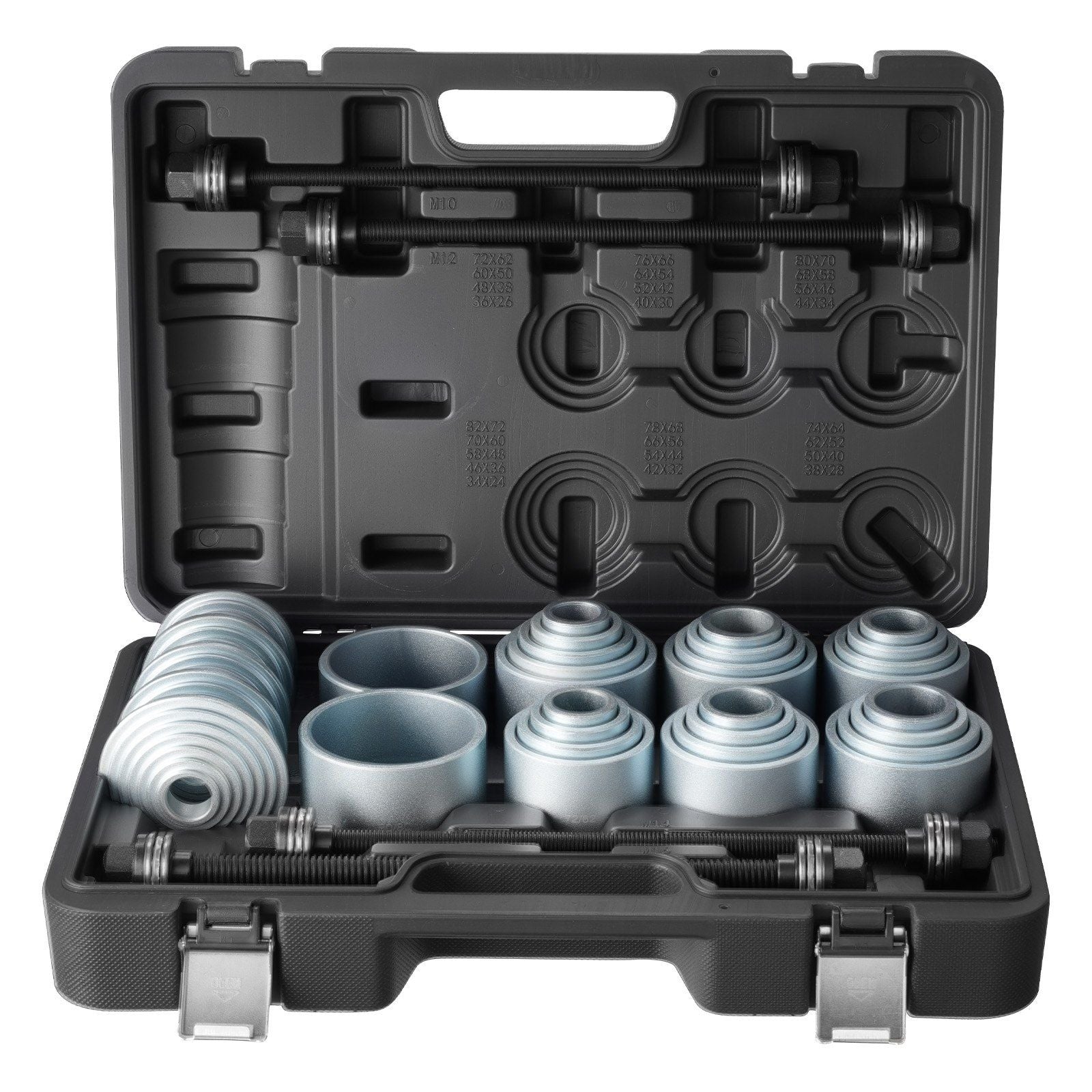 Pull and Press Sleeve Kit, 36 PCS, Steel Bush Removal Insertion Sleeve Tools with Carrying Case, Compatible V952-CTQCQTZ36JT0JI3U0002V0