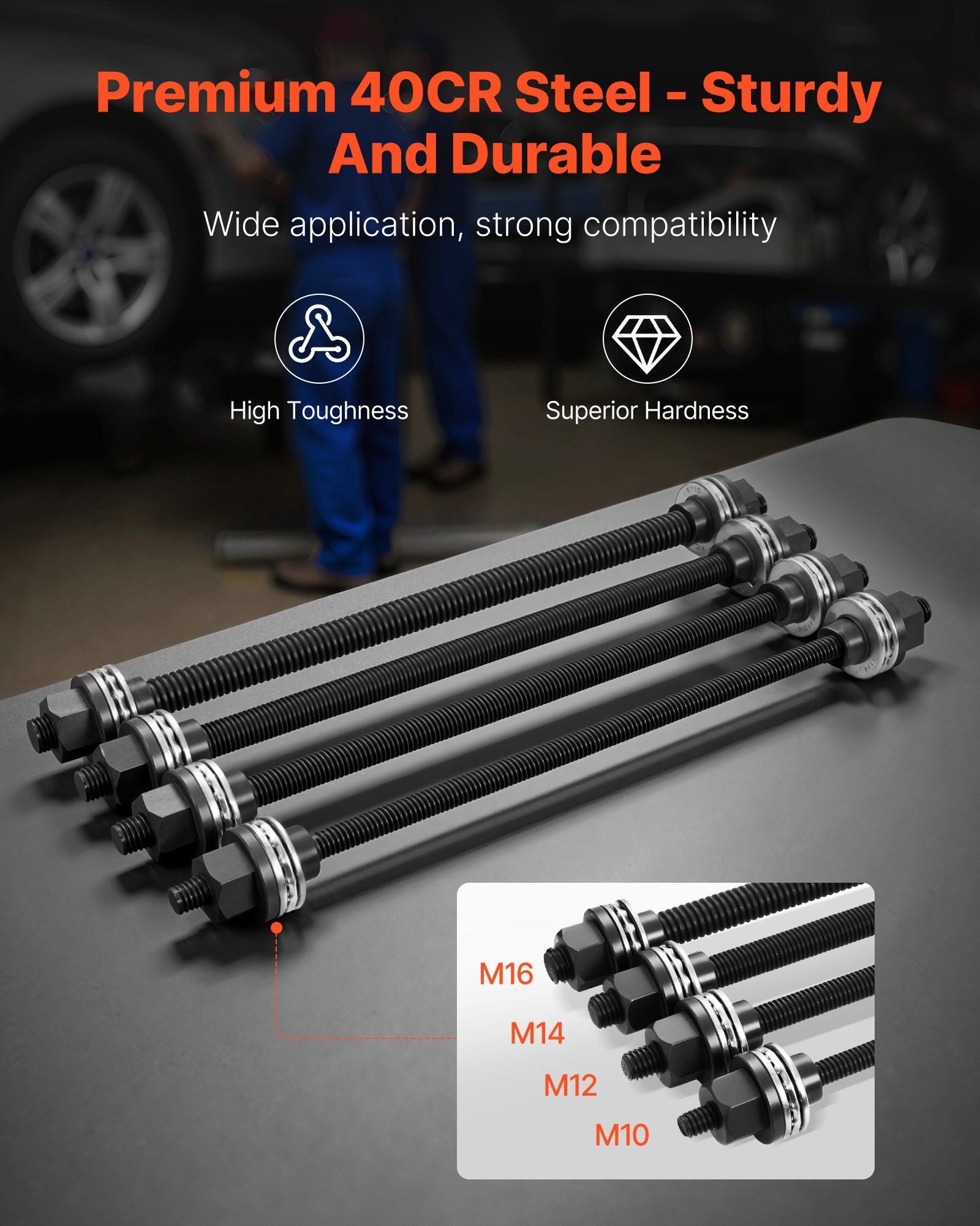 Pull and Press Sleeve Kit, 36 PCS, Steel Bush Removal Insertion Sleeve Tools with Carrying Case, Compatible V952-CTQCQTZ36JT0JI3U0002V0