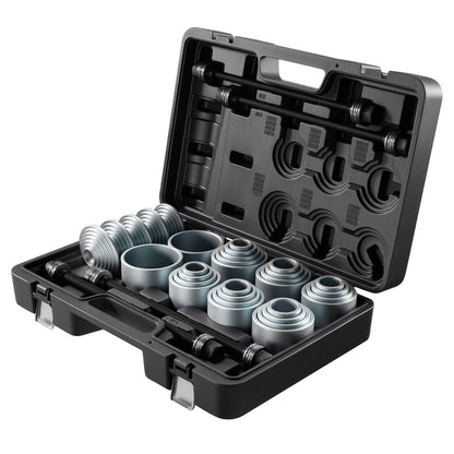 Pull and Press Sleeve Kit, 36 PCS, Steel Bush Removal Insertion Sleeve Tools with Carrying Case, Compatible V952-CTQCQTZ36JT0JI3U0002V0