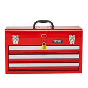 Tool Box 520 mm Portable Metal Tool Box 3 Drawers Tool Organizer Red V952-CTSBXSGJX20IEYVN5V0