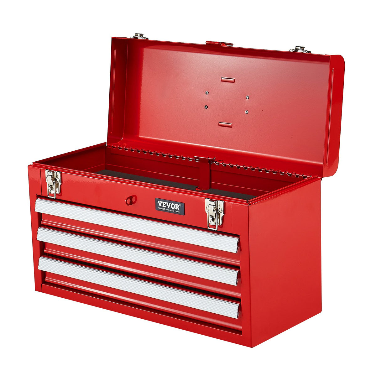 Tool Box 520 mm Portable Metal Tool Box 3 Drawers Tool Organizer Red V952-CTSBXSGJX20IEYVN5V0