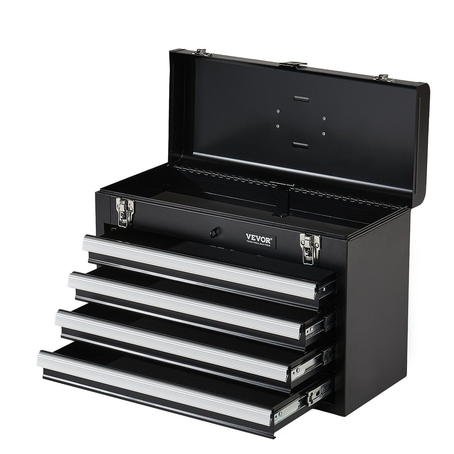 Metal Tool Box, 20.5-inch, Portable Metal Tool Box with 4 Drawers, Small Tool Chest with EVA Liners, Ball V952-CTSBXSGJX20ILXNNKV0