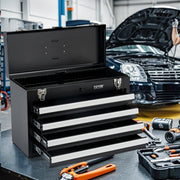 Metal Tool Box, 20.5-inch, Portable Metal Tool Box with 4 Drawers, Small Tool Chest with EVA Liners, Ball V952-CTSBXSGJX20ILXNNKV0