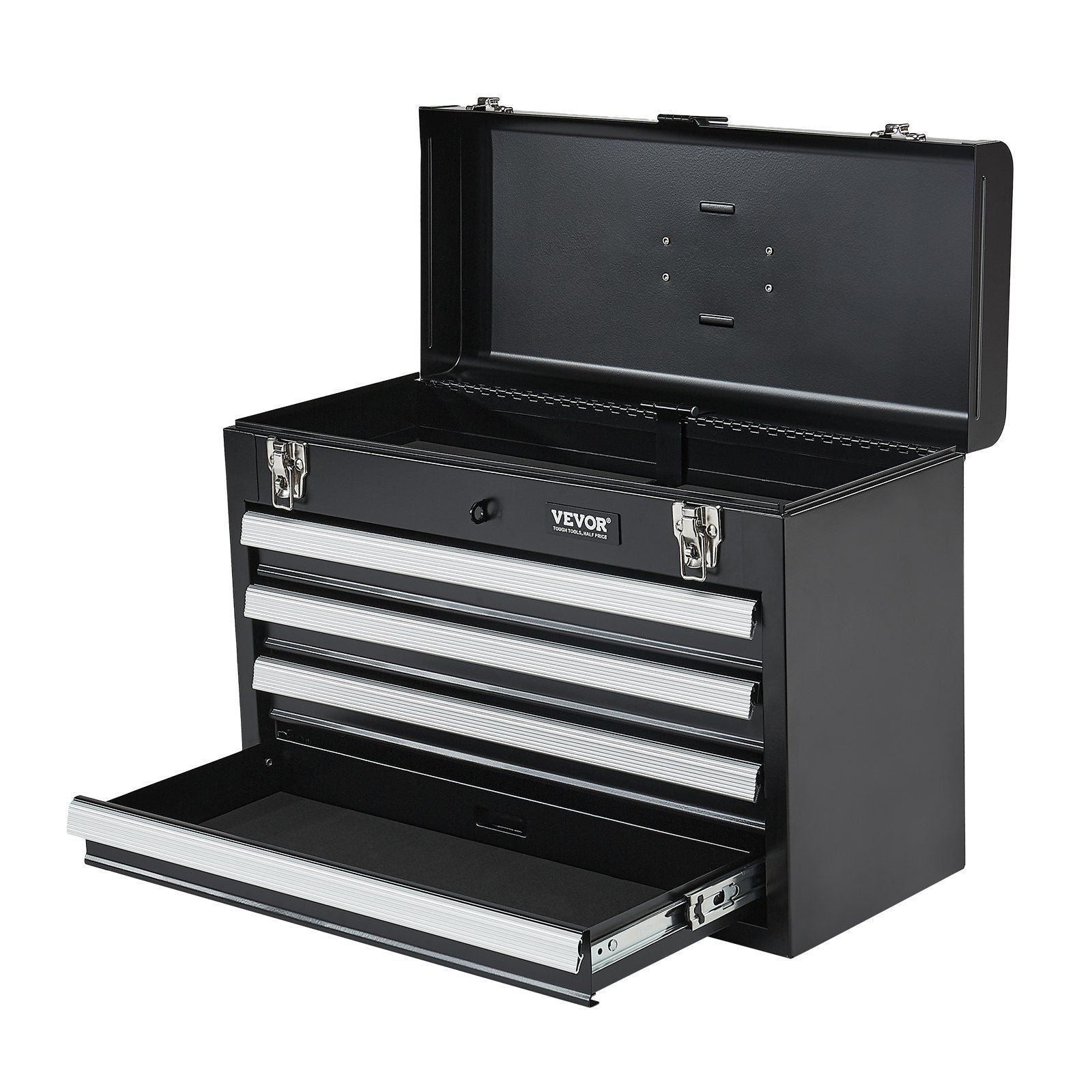 Metal Tool Box, 20.5-inch, Portable Metal Tool Box with 4 Drawers, Small Tool Chest with EVA Liners, Ball V952-CTSBXSGJX20ILXNNKV0
