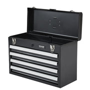 Metal Tool Box, 20.5-inch, Portable Metal Tool Box with 4 Drawers, Small Tool Chest with EVA Liners, Ball V952-CTSBXSGJX20ILXNNKV0