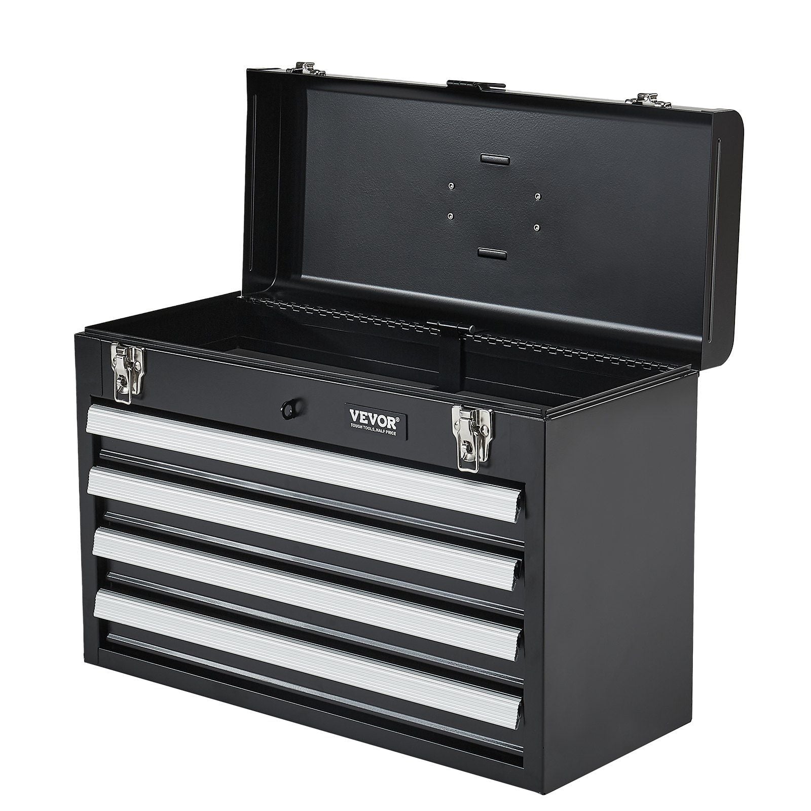 Metal Tool Box, 20.5-inch, Portable Metal Tool Box with 4 Drawers, Small Tool Chest with EVA Liners, Ball V952-CTSBXSGJX20ILXNNKV0
