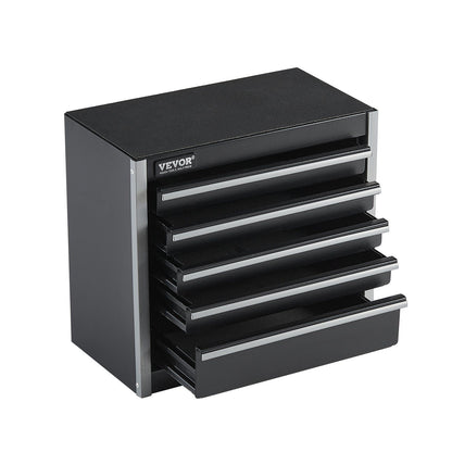 Metal Tool Box, 8.6-inch, Portable Metal Tool Box with 5 Drawers, Small Tool Chest with EVA Liners and PP V952-CTSBXSGJX86I4GRVMV0