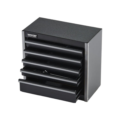 Metal Tool Box, 8.6-inch, Portable Metal Tool Box with 5 Drawers, Small Tool Chest with EVA Liners and PP V952-CTSBXSGJX86I4GRVMV0