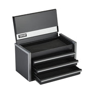 Metal Tool Box, 8.6-inch, Portable Metal Tool Box with 3 Drawers, Small Tool Chest with EVA Liners and PP V952-CTSBXSGJX86IACUDAV0