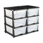 Plastic Storage Drawers, 2 Pack Storage Organizer Drawer, 6 Drawers Closet Organization and Storage Dividers, V952-CWCT1YKLDD1GCPFV6001V0