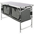 Camping Kitchen Table, Quick set-up Folding Camping Table with A Carrying Bag, 3 Adjustable Heights, MDF V952-CWJKYDCFHSHSB10K7V0