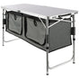 Camping Kitchen Table, Quick set-up Folding Camping Table with A Carrying Bag, 3 Adjustable Heights, MDF V952-CWJKYDCFHSHSB10K7V0