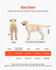 Dog Wheelchair for Back Legs, Lightweight 2 Wheels Pet Wheelchair, Height, Width & Length Adjustable, Dog V952-CWLYLLSDHLLLEG3Z4001V0