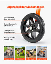 Dog Wheelchair for Back Legs, Lightweight 2 Wheels Pet Wheelchair, Height, Width & Length Adjustable, Dog V952-CWLYLLSDHLLLEG3Z4001V0