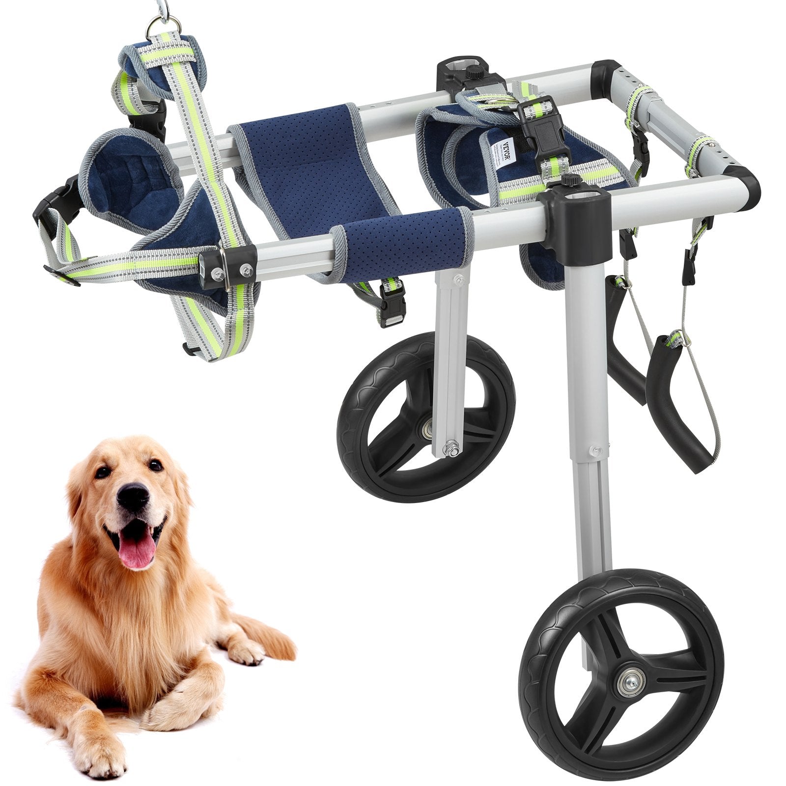 2 Wheels Dog Wheelchair for Back Legs, Pet Wheelchair Lightweight & Adjustable Assisting in Healing, Dog V952-CWLYLLSLLSZHTMYXJV0