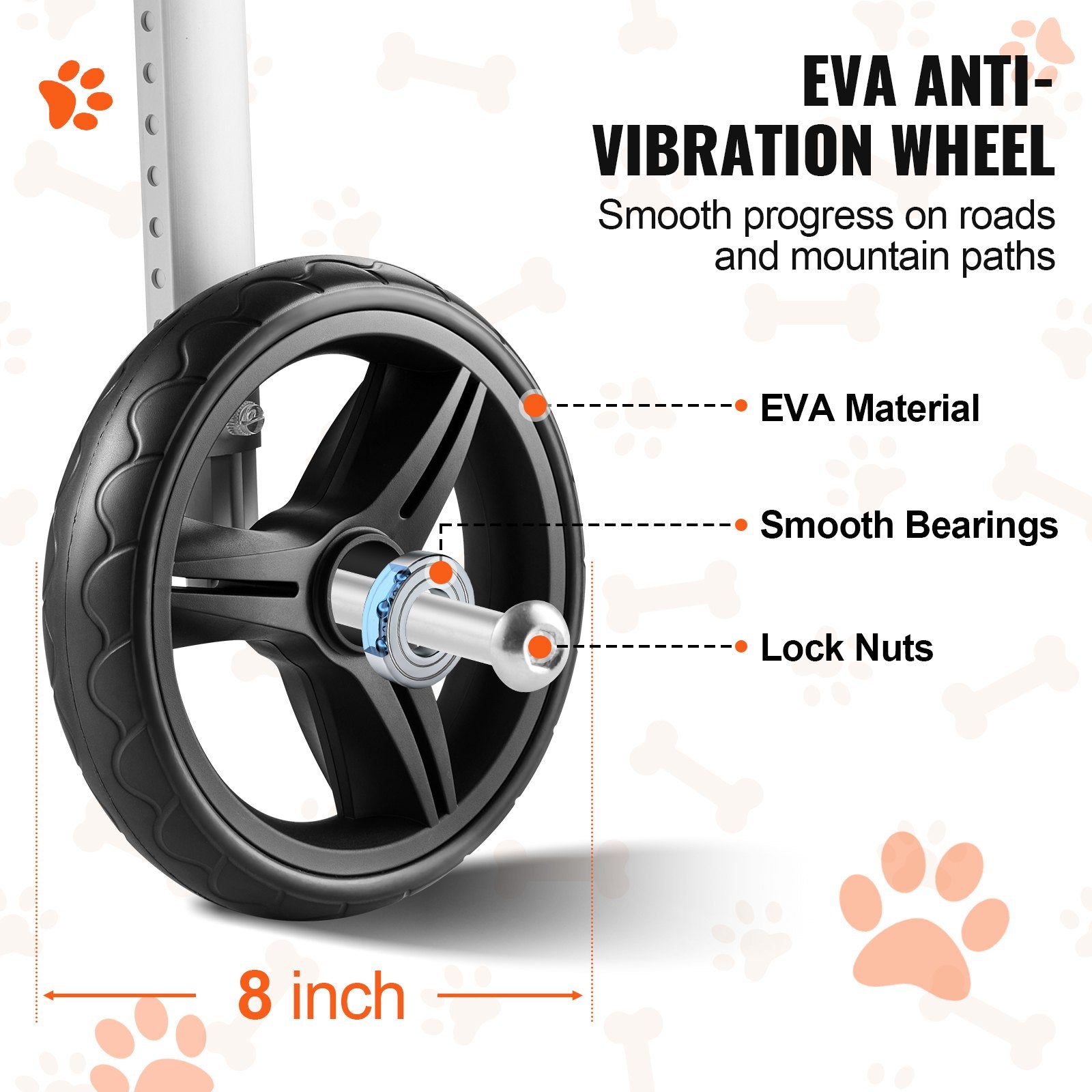 2 Wheels Dog Wheelchair for Back Legs, Pet Wheelchair Lightweight & Adjustable Assisting in Healing, Dog V952-CWLYLLSLLSZHTMYXJV0