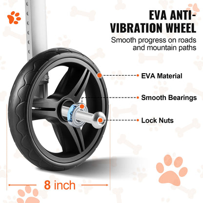 2 Wheels Dog Wheelchair for Back Legs, Pet Wheelchair Lightweight & Adjustable Assisting in Healing, Dog V952-CWLYLLSLLSZHTMYXJV0