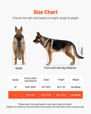 Dog Wheelchair for Back Legs, Lightweight 2 Wheels Pet Wheelchair, Height, Width & Length Adjustable, Dog V952-CWLYLLSTDHXL2W9B4001V0