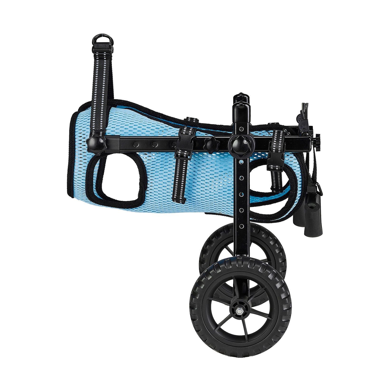 Dog Wheelchair for Back Legs, Adjustable 2 Wheels Pet Wheelchair, Lightweight  Dog Cart with Shock-Absorbing Wheels, Mobility Support Wheel Chair for Disabled Injured Dogs up to 10kg, Small