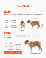 Dog Wheelchair for Back Legs, Adjustable 2 Wheels Pet Wheelchair, Lightweight Dog Cart with Shock-Absorbing Wheels, Mobility Support Wheel Chair for Disabled Injured Dogs up to 15kg, Medium