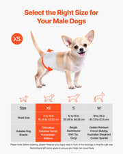 Disposable Male Dog Diapers, Super Absorbent Male Dog Wraps, 360 degrees Leak-Proof Belly Bands with Wetness V952-CWNBFDGG96PXSWPWY001V0